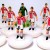 Subbuteo Andrew Table Soccer Denmark 1986 World Cup Away kit on Classic Hasbro Bases